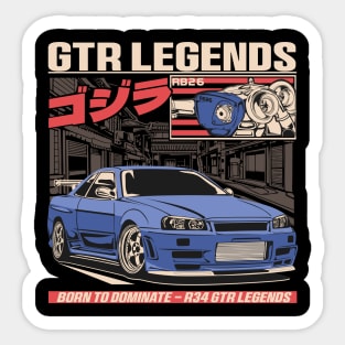 Nissan Skyline GTR 34 Sticker